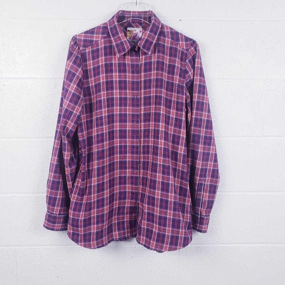 Burton Dry Ride Colombo Flannel Snap Front Plaid Shirt Women's Size Large